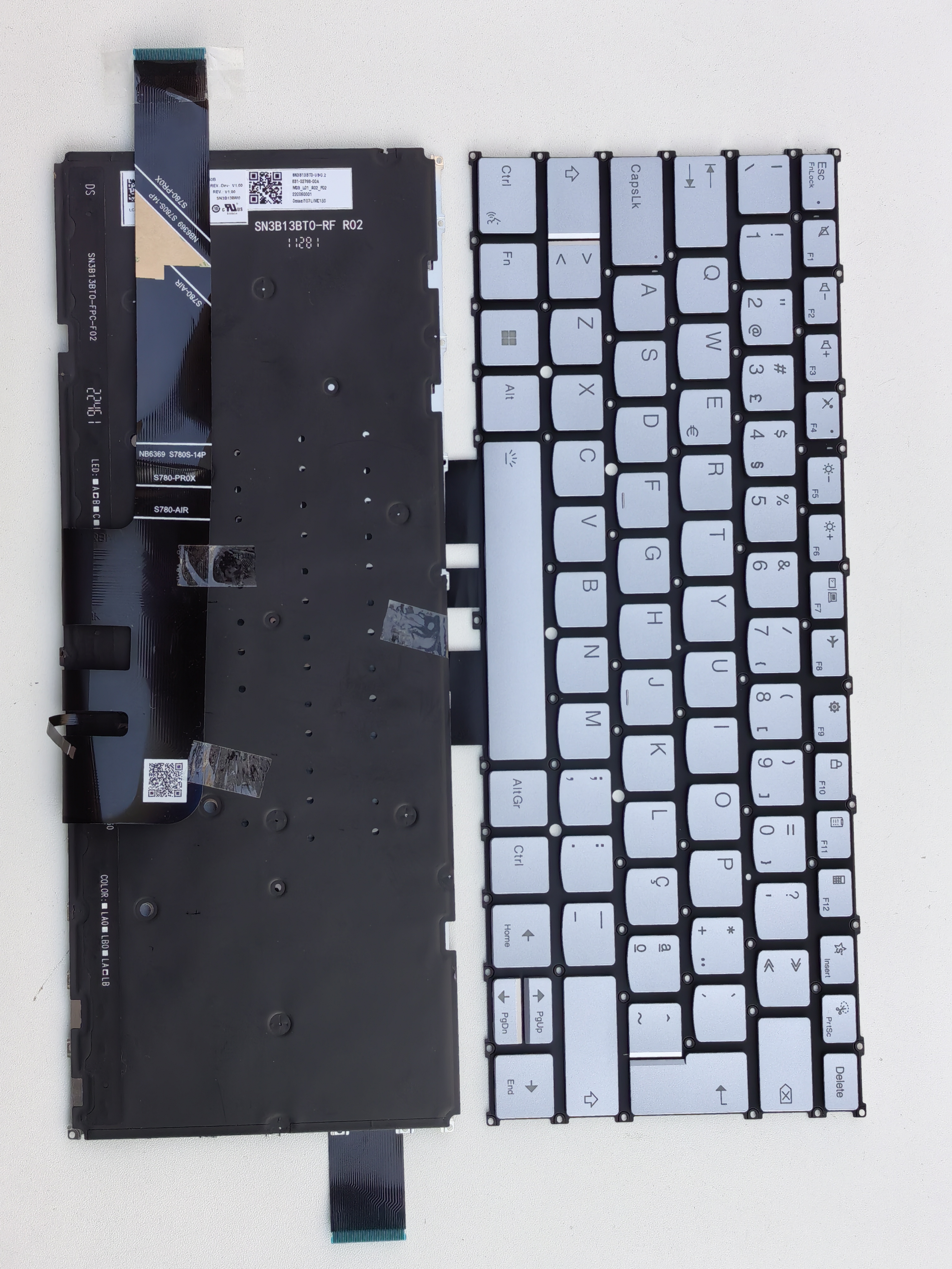Picture of New Replacement Laptop Keyboard For LENOVO YOGA PRO 7 14ARP8 shout button/14AHP9/14IRP8 SILVER Backlit PO Layout